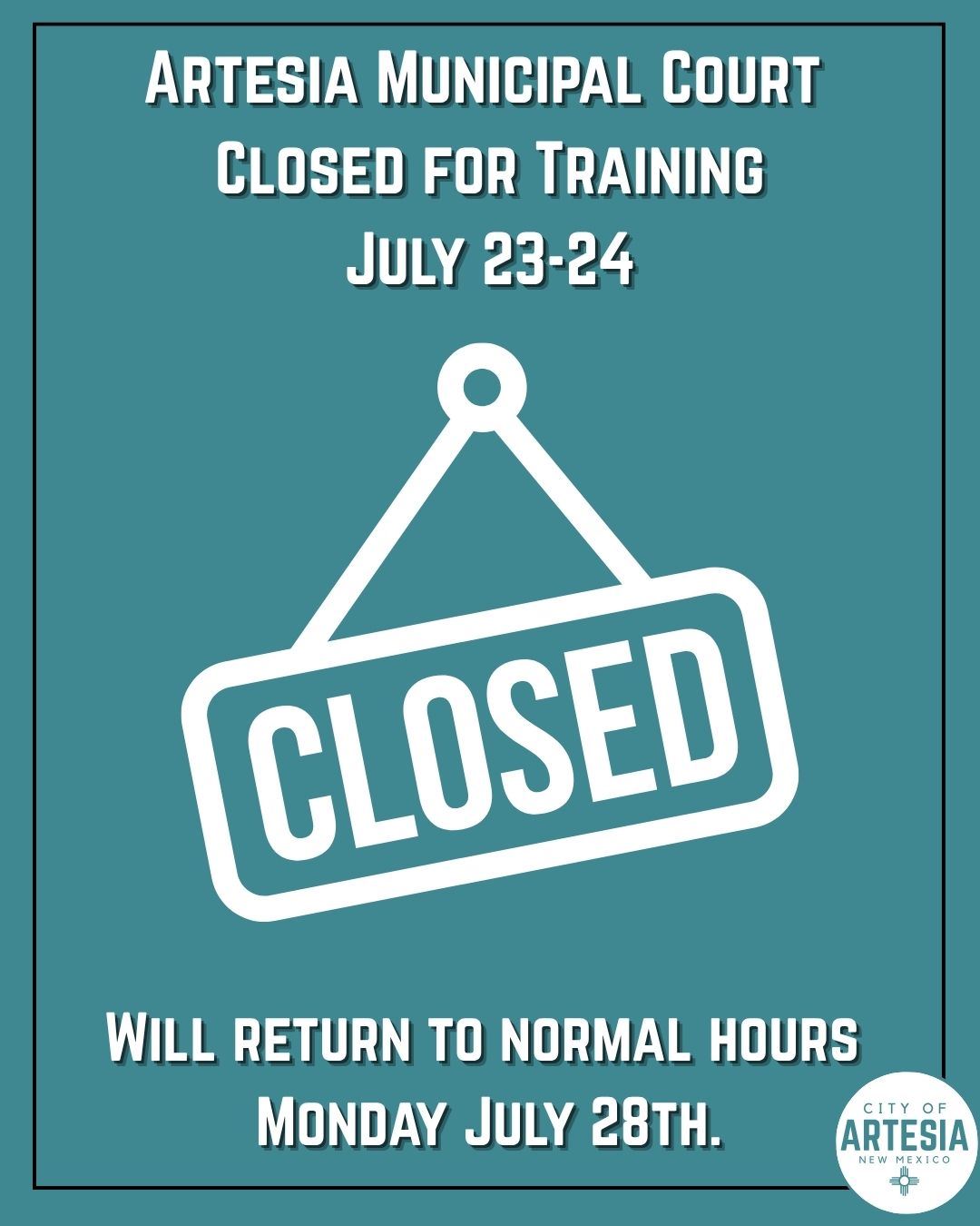 Municipal Court Closed