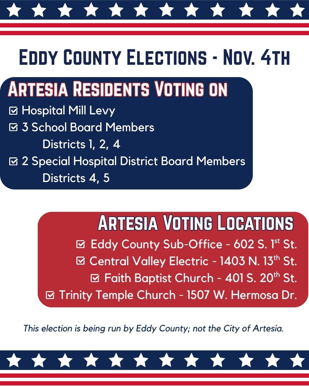 Eddy County Elections