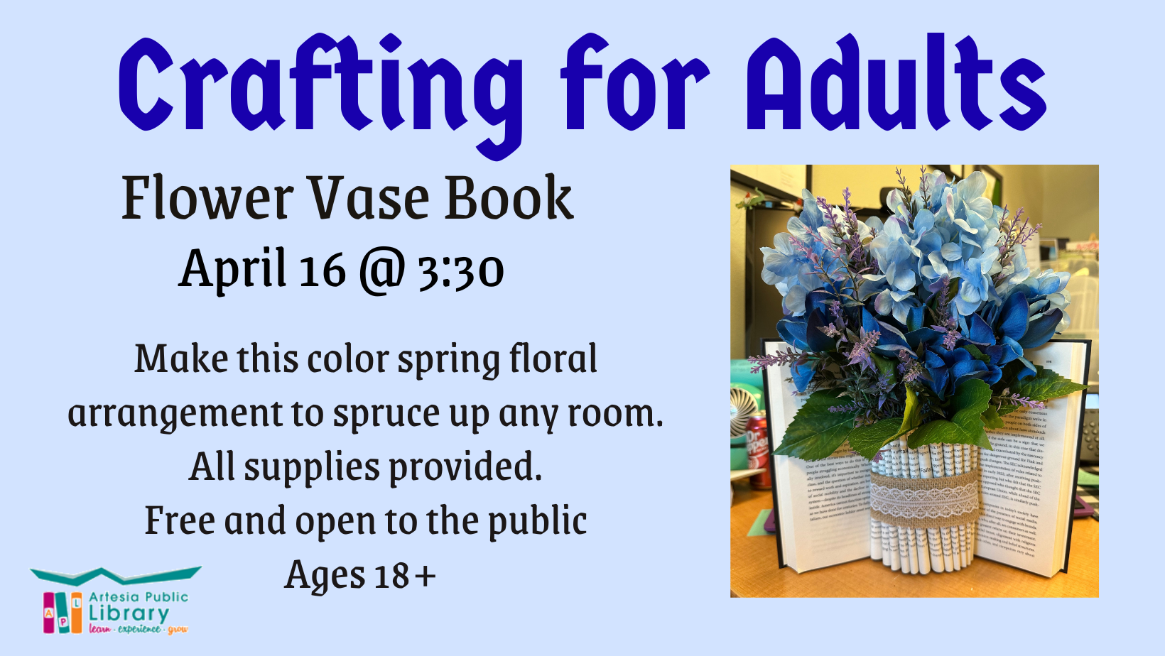 Floral Vase Book Marketing